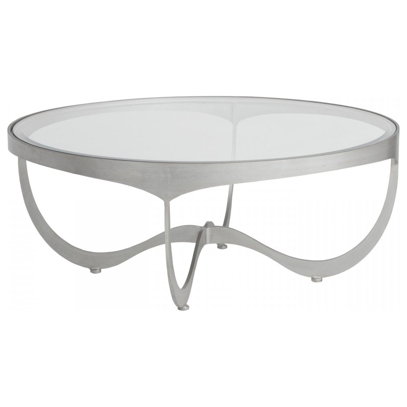 Bayley Round Coffee Table Antique Silver Finish Luxely Home